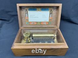 Vintage Reuge Swiss CH 3/50 Music Box, Lara's Theme, Edelweiss & Strangers