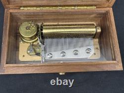Vintage Reuge Swiss CH 3/50 Music Box, Lara's Theme, Edelweiss & Strangers