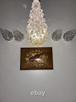 Vintage Reuge Swiss Inlaid Wooden Jewelry Box Violin Music Box