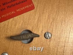 Vintage Reuge Swiss Movement Music Box Octoberfest Hofbrauhaus Theme