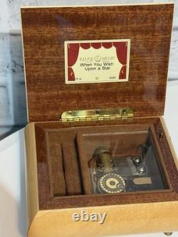 Vintage Reuge Swiss Music Box 18 Note When You Wish Upon a Star