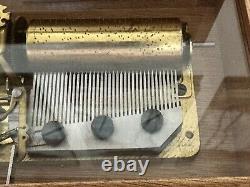 Vintage Reuge Swiss Music Box 36 Note Switzerland Happy Birthday + 2 More