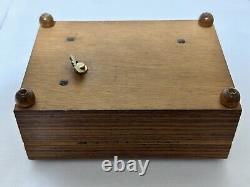 Vintage Reuge Swiss Music Box 36 Note Switzerland Happy Birthday + 2 More