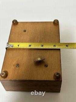 Vintage Reuge Swiss Music Box 36 Note Switzerland Happy Birthday + 2 More