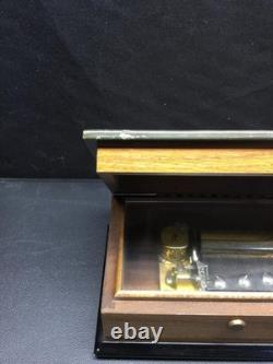 Vintage Reuge Swiss Music Box 3/36 Inlaid Wood Italy Mozart Haydyn Louis XIII