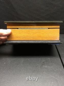 Vintage Reuge Swiss Music Box 3/36 Inlaid Wood Italy Mozart Haydyn Louis XIII