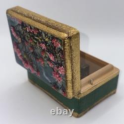 Vintage Reuge Swiss Music Box #402 Rhododendron Rare Lid Ste-Croix Stamped