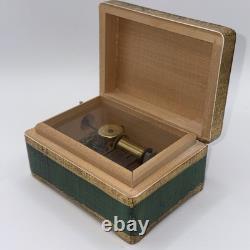 Vintage Reuge Swiss Music Box #402 Rhododendron Rare Lid Ste-Croix Stamped