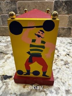 Vintage Reuge Swiss Music Box Animated Dancing Clown Tico Tico Rita Ford NYC