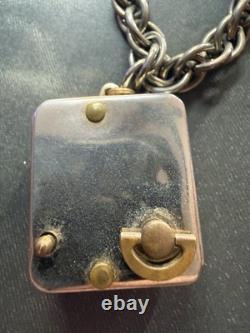 Vintage Reuge Swiss Music Box Charm Bracelet Working Jeweled Musical Note