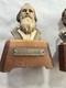 Vintage Reuge Swiss Music Box Composer Busts Schubert & Brahms Wood Work Great