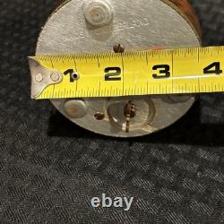 Vintage Reuge Swiss Music Box Emperor Waltz Dancing Couple Burled Wood Dome Read