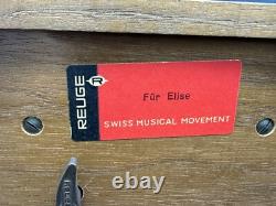 Vintage Reuge Swiss Music Box, Fur Elise