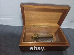 Vintage Reuge Swiss Music Box German Writing on Bottom