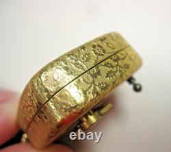 Vintage Reuge Swiss Music Box Gold Chunky Charm Bracelet Flowers ALL-OR Marking