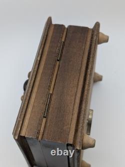 Vintage Reuge Swiss Music Box Raindrops Keep Fallin Wood Jewelry Box