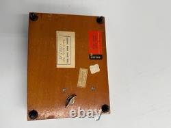 Vintage Reuge Swiss Music Box Wooden Inlay Lara's Theme Dr Zhivago