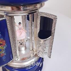 Vintage Reuge Swiss Music Box with Movement Dancing Ballerina Plays Love Story