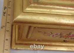 Vintage Reuge Swiss Music Jewelry Box 4-Song Gilt Gold Hand Painted