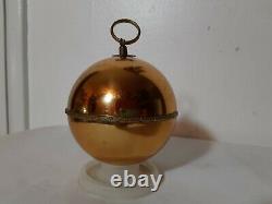 Vintage Reuge Swiss Musical Mechanical Christmas Gold ball Ornament music box