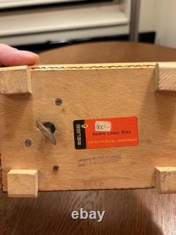 Vintage Reuge Swiss Musical Movement Wooden Music Box Tirol Hand Painted A4