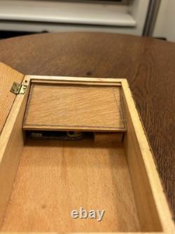 Vintage Reuge Swiss Musical Movement Wooden Music Box Tirol Hand Painted A4