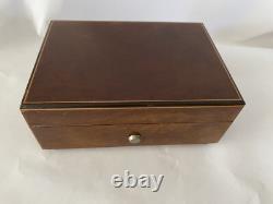 Vintage Reuge Swiss Sainte Croix Music Box Brahms Lullaby Song Of Love