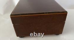 Vintage Reuge Swiss Sainte Croix Music Box Brahms Lullaby Song Of Love