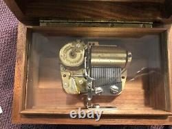Vintage Reuge Swiss made cylinder music box Saint Croix
