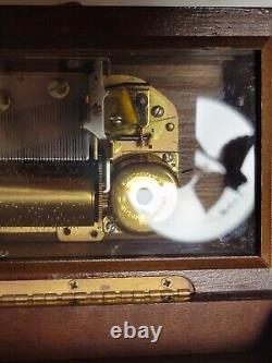 Vintage Reuge Switzerland 36 Note Music Box Works Excellent