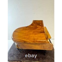 Vintage Reuge Switzerland Music Box Baby Grand Piano Doctor Zhivago Lara's Theme