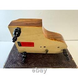 Vintage Reuge Switzerland Music Box Baby Grand Piano Doctor Zhivago Lara's Theme
