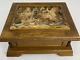 Vintage Reuge Switzwerland Music Box in German Kuno Bierling Wood Carved Box