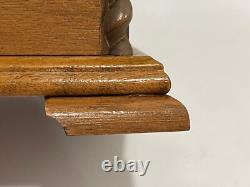 Vintage Reuge Switzwerland Music Box in German Kuno Bierling Wood Carved Box