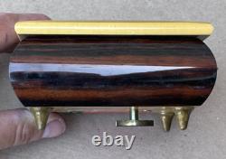 Vintage Reuge Wood Muisc Box Flower Paganini Theme Swiss Made in Italy 19 Note