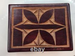 Vintage Reuge Wooden Swiss Music Box Handmade Hand Carved Plays Perfect