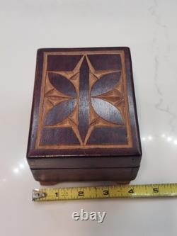 Vintage Reuge Wooden Swiss Music Box Handmade Hand Carved Plays Perfect