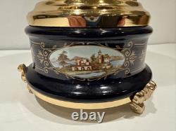 Vintage Reuge hand-painted musical Lipstick/cigarette box from the 1960s PARTS