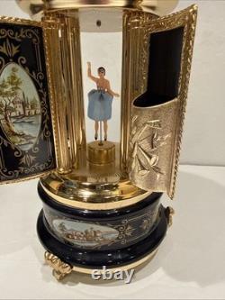 Vintage Reuge hand-painted musical Lipstick/cigarette box from the 1960s PARTS