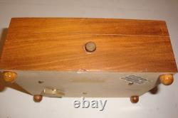 Vintage Reuge music box 2/50 Vienna, City of my Dreams The Blue Danube inlay rose