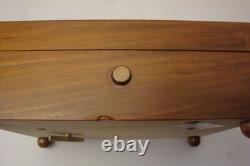 Vintage Reuge music box 2/50 Vienna, City of my Dreams The Blue Danube inlay rose