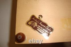 Vintage Reuge music box 2/50 Vienna, City of my Dreams The Blue Danube inlay rose