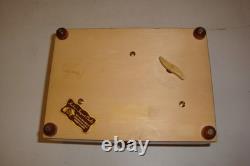 Vintage Reuge music box 2/50 Vienna, City of my Dreams The Blue Danube inlay rose