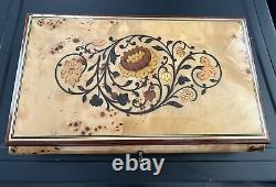 Vintage Reuge wooden musical box plays Fur Elise