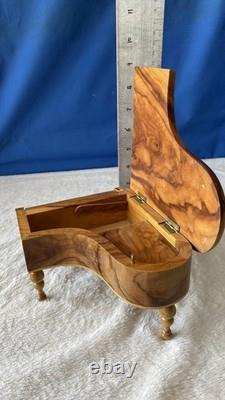 Vintage Romance Baby Grand Piano Music Box Swiss Made Swiss