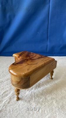 Vintage Romance Baby Grand Piano Music Box Swiss Made Swiss