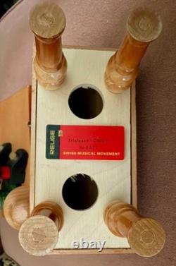 Vintage STEINBACH German CHOPIN NUTCRACKER Reuge Swiss MUSIC BOX Works