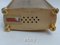 Vintage SWISS IMHOF REUGE MUSIC BOX 8 DAY MUSICAL ALARM DESK CLOCK (see video)