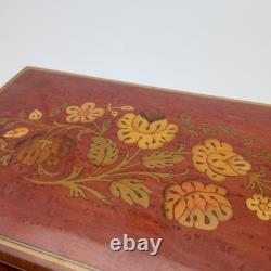Vintage Sorrento Italy Gargiulo Jannuzzi REUGE MUSIC BOX with KEY 10.5 O Sole Mio