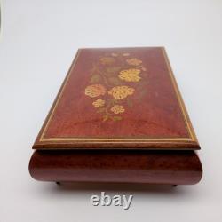 Vintage Sorrento Italy Gargiulo Jannuzzi REUGE MUSIC BOX with KEY 10.5 O Sole Mio